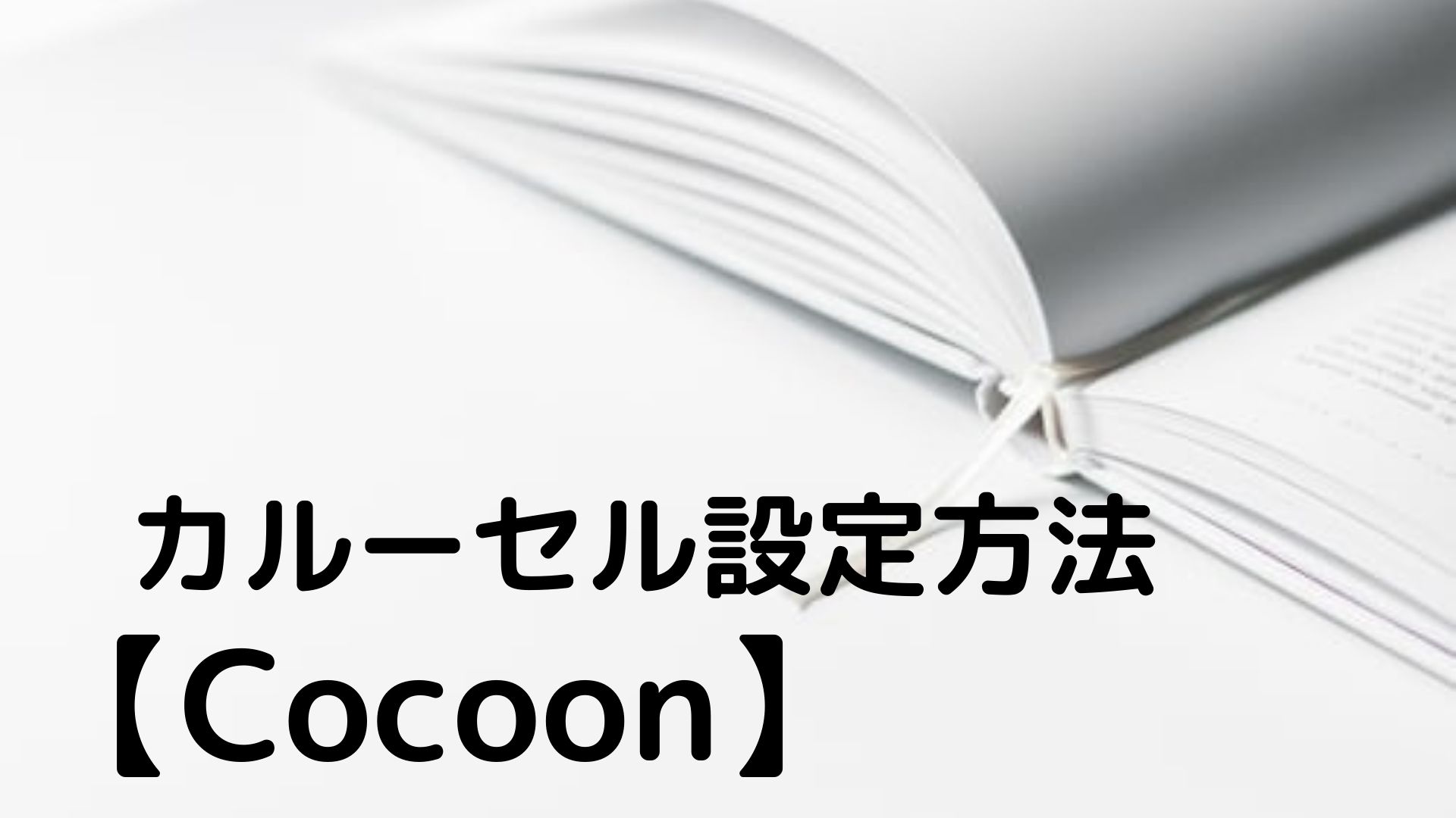 【Cocoon】 カルーセル設定